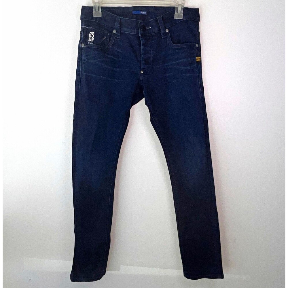 G-Star RAW 5204 Men’s Super Slim Skinny Jeans Blue Dark Wash Stretch 32